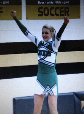 Daisy Coleman cheerleading